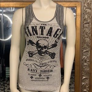 Biker tank bling size small